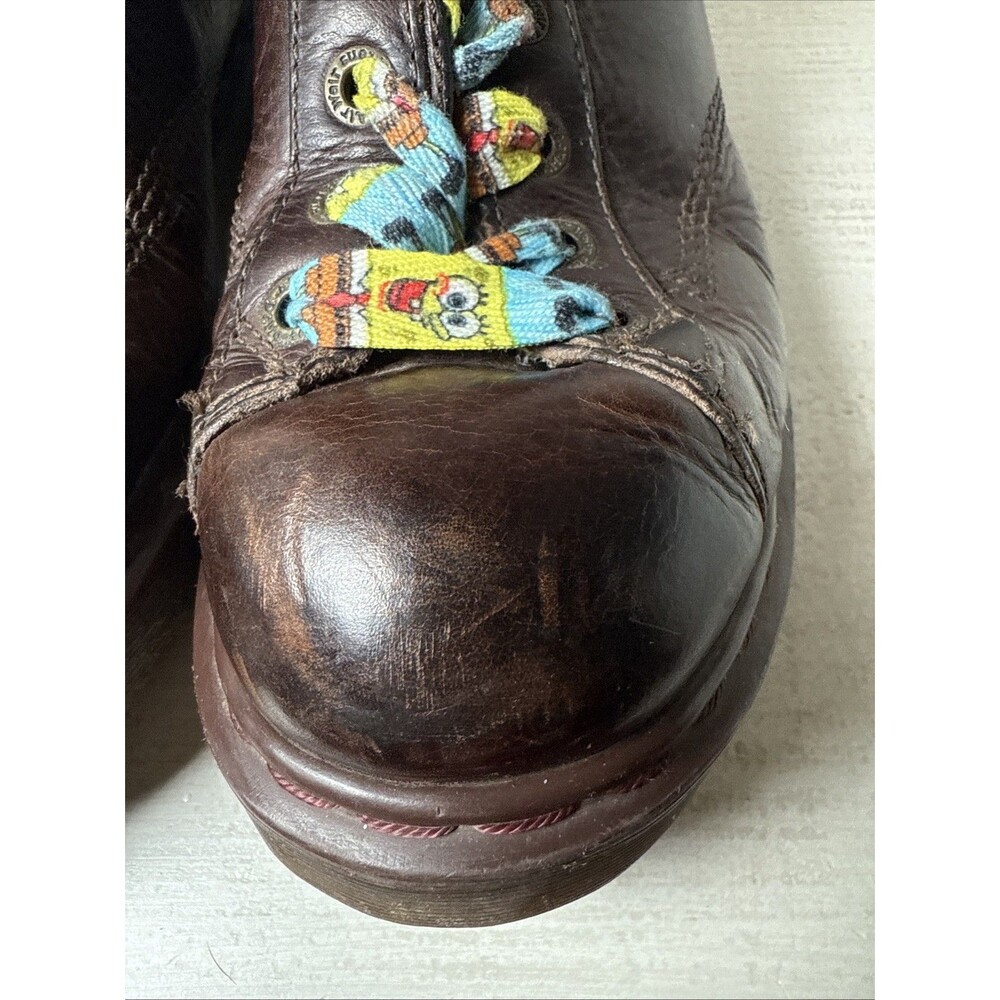 Vintage Dr Doc Marten's Boots Leather Brown 8287 England Grizzly Men's Size 8 - Picture 9 of 15